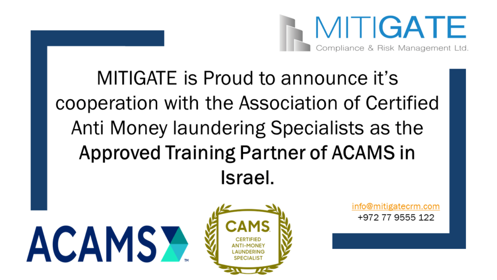 ACAMS Training Partner – MITIGATE AML Compliance advisory